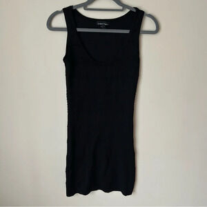 Sweater Project Black Tank Mini Sleeveless Dress Women’s Size Medium